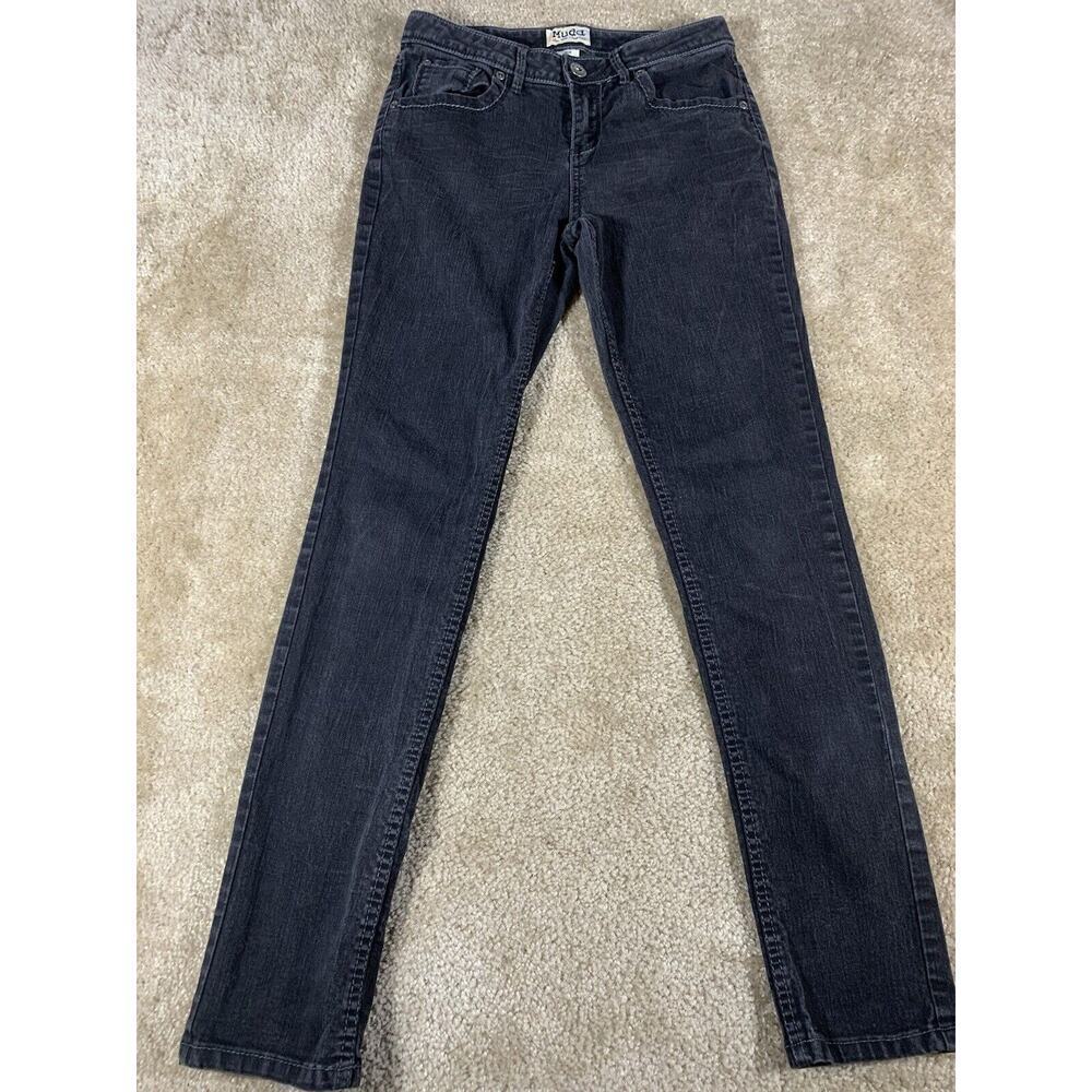 Mudd Girls Jeans Size 16 Adjustable Waist Gray Jeans #337